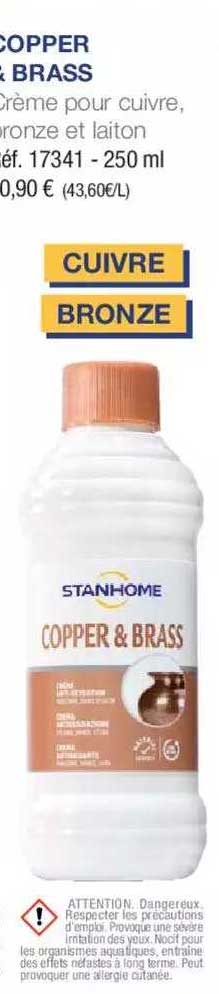 copper & brass crème pour cuivre