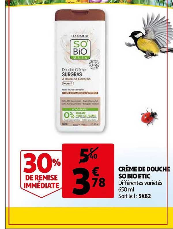 Crème De Douche So Bio étic