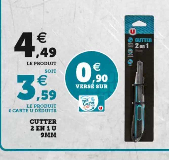 cutter 2 en 1 u 9mm