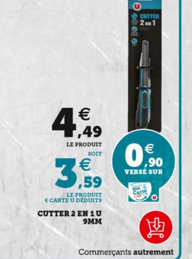 Cutter 2 En 1 U 9mm