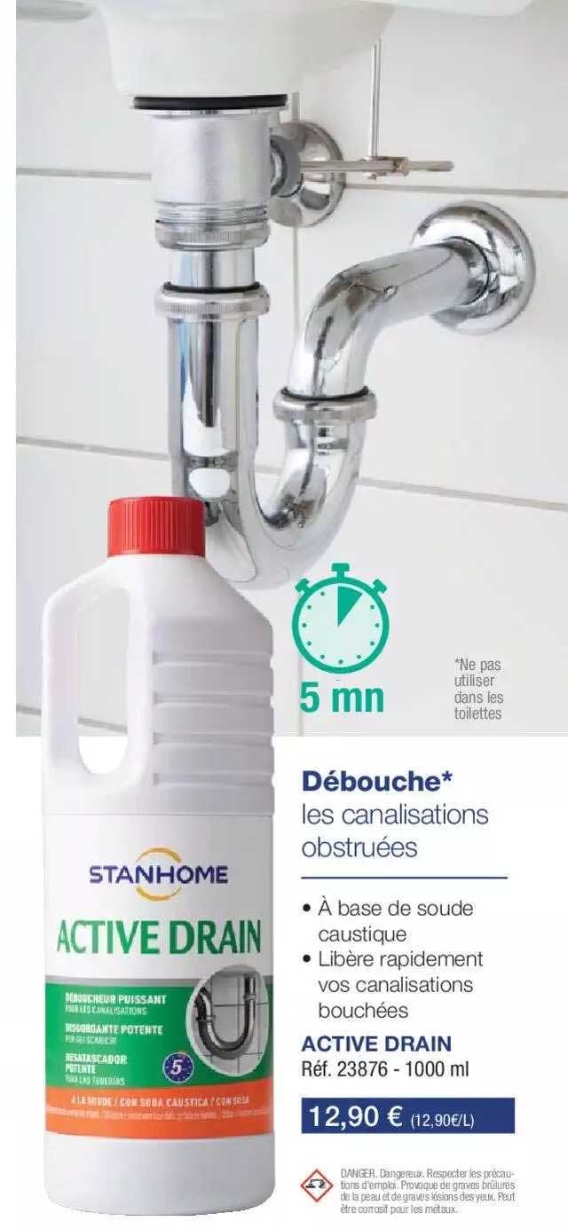 débouche active drain