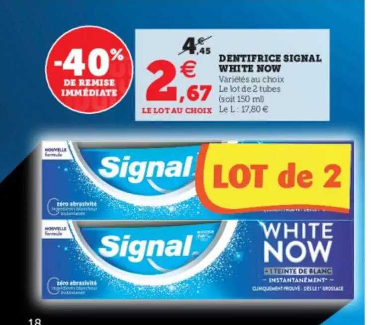 Dentifrice Signal White Now