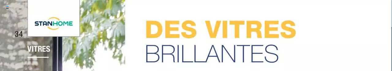 des vitres brillantes