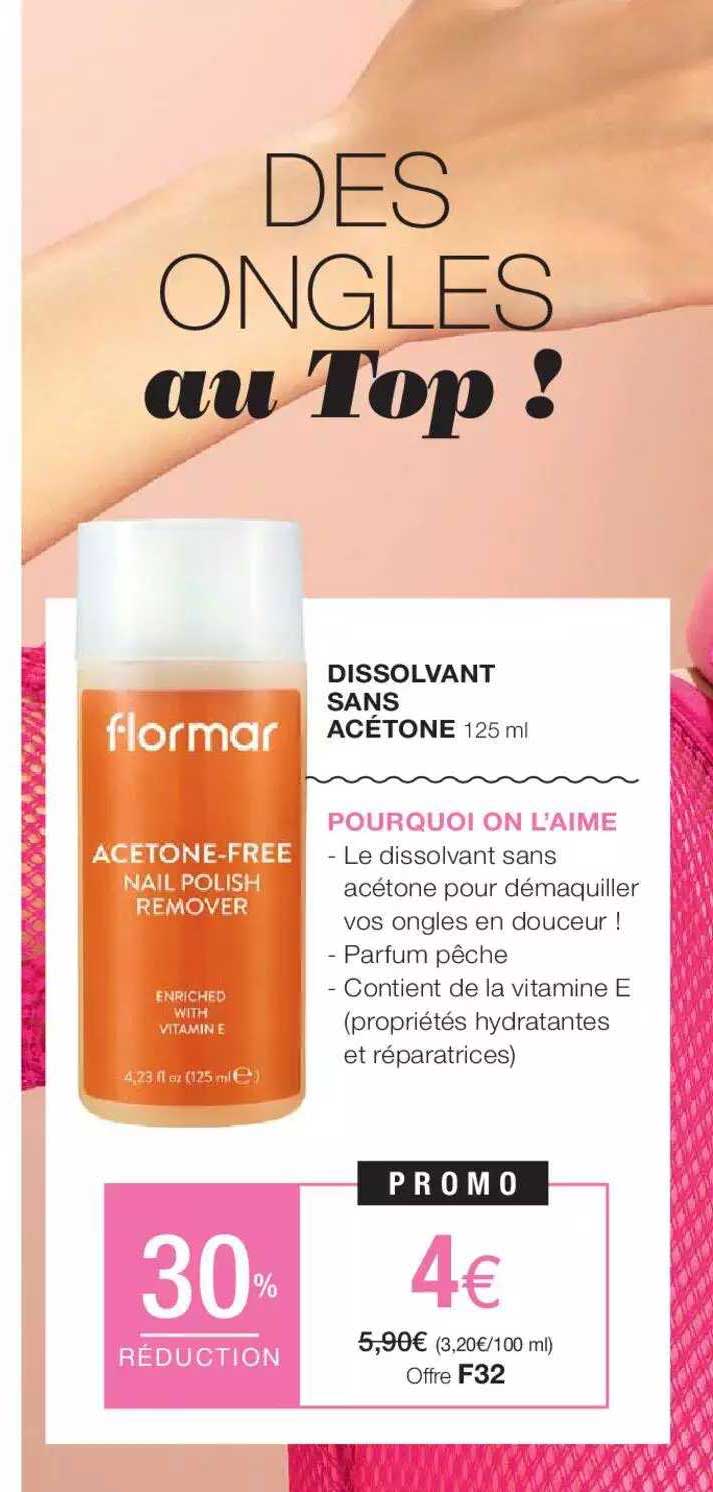 dissolvant sans acétone flormar