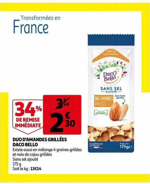 duo d'amandes grillées daco bello