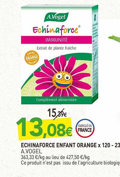 échinaforce enfant orange x120 a.vogel