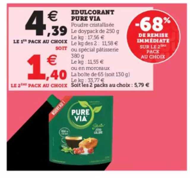 édulcorant pure via