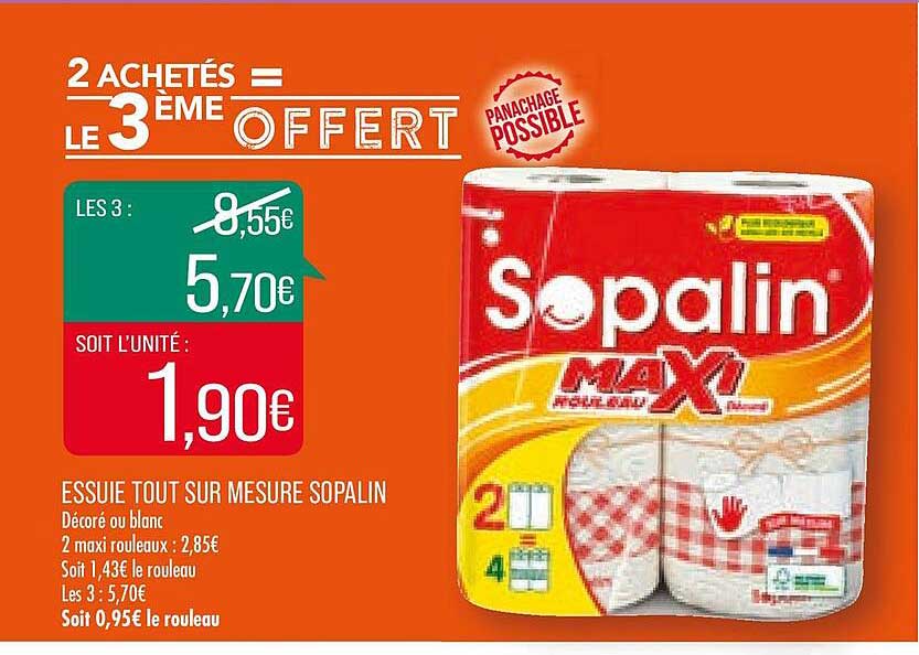 essuie tout sur mesure sopalin