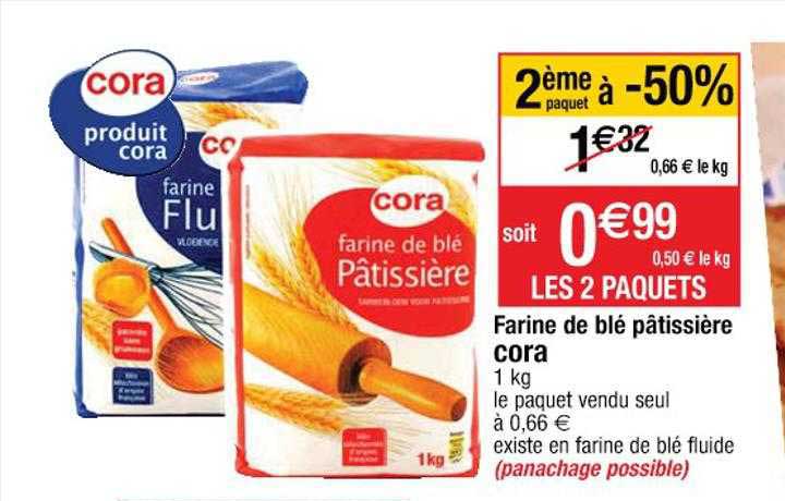 farine de blé pâtissière cora