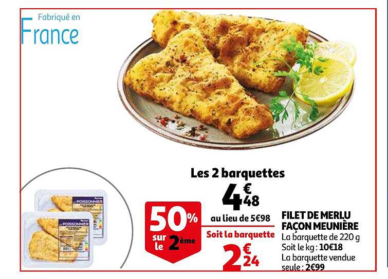 filet de merlu façon meunière