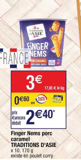 finger nems porc caramel traditions d'asie