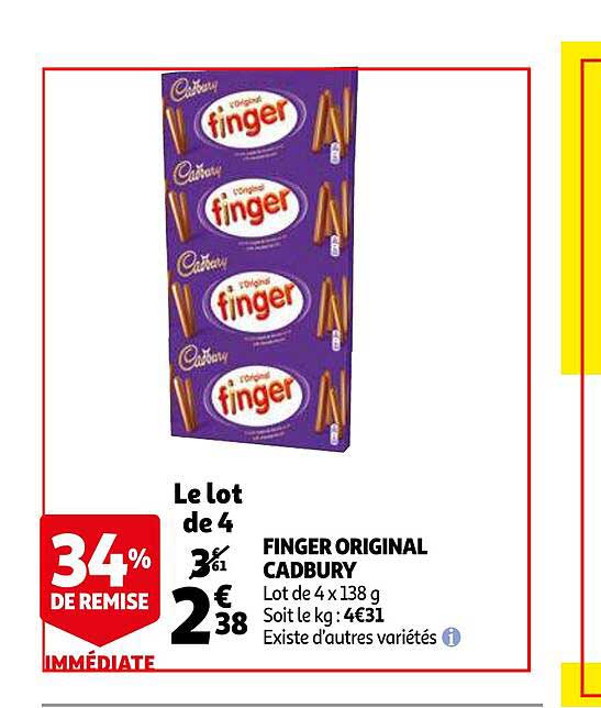 finger original cadbury