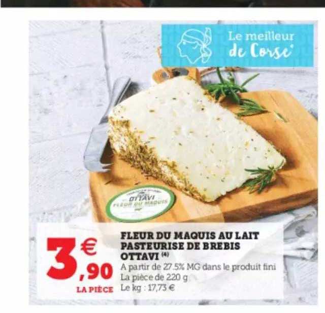 fleur du maquis au lait pasteurisé de brebis ottavi