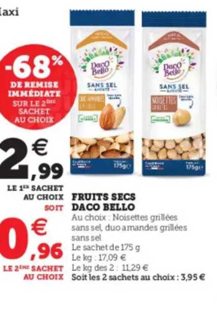 fruits secs daco bello