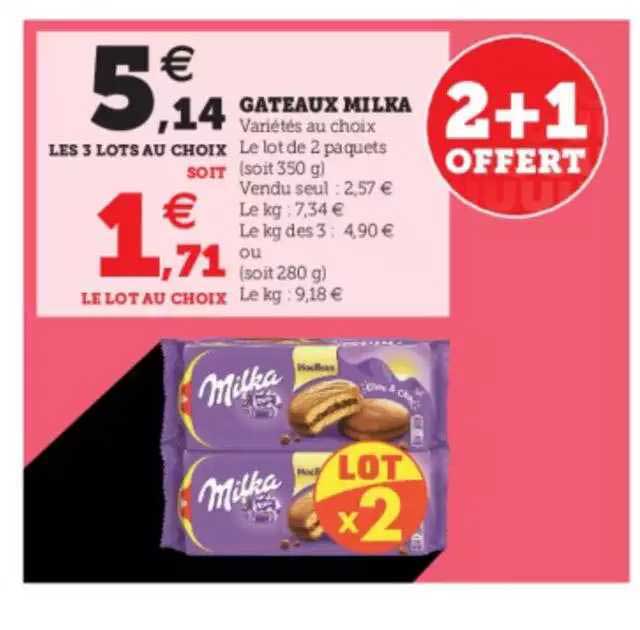 Gâteaux Milka