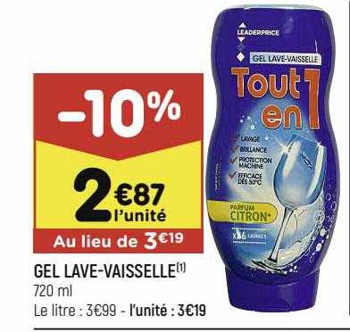 gel lave-vaisselle