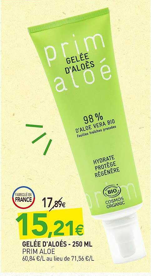 gelée d'aloés prim aloé - 250 ml prim aloé