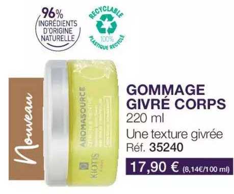 gommage givré corps