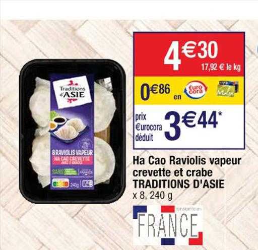 ha cao raviolis vapeur crevette et crabe traditions d'asie