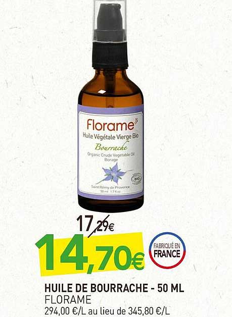 Huile De Bourrache Florame - 50 Ml