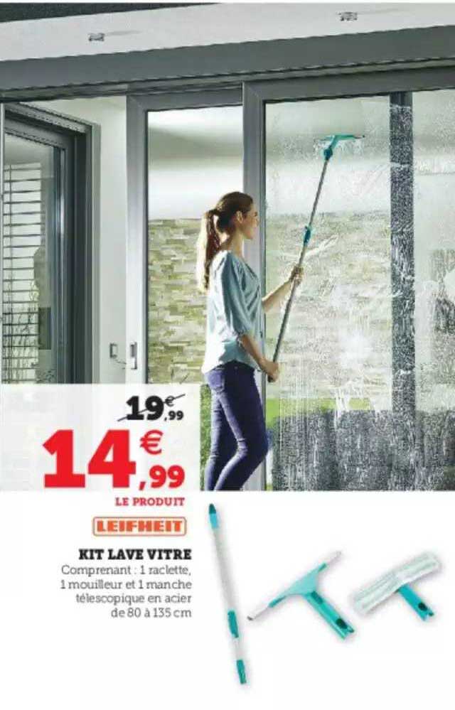 kit lave vitre leifheit