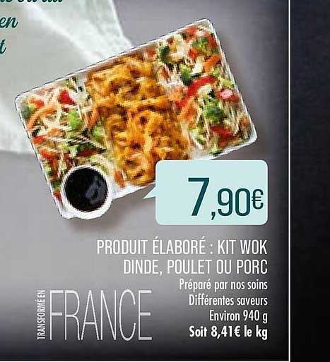 Kit Wok Dinde, Poulet Ou Porc