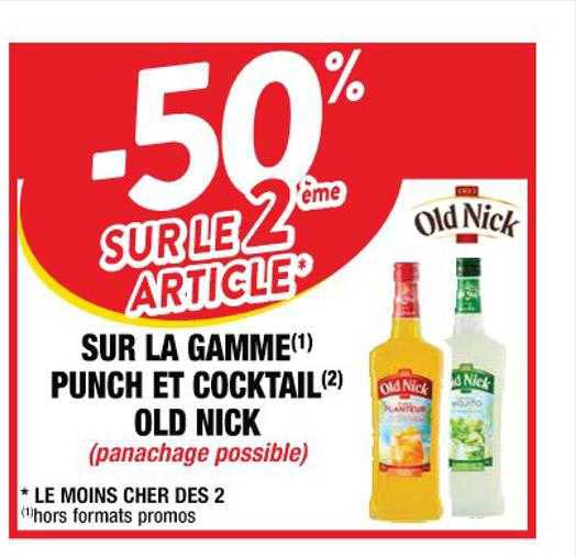 la gamme punch et cocktail old nick