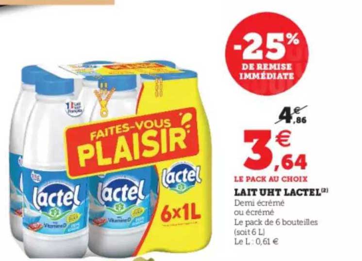 Lait Uht Lactel