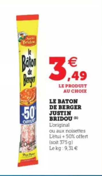 le bâton de berger justin bridou