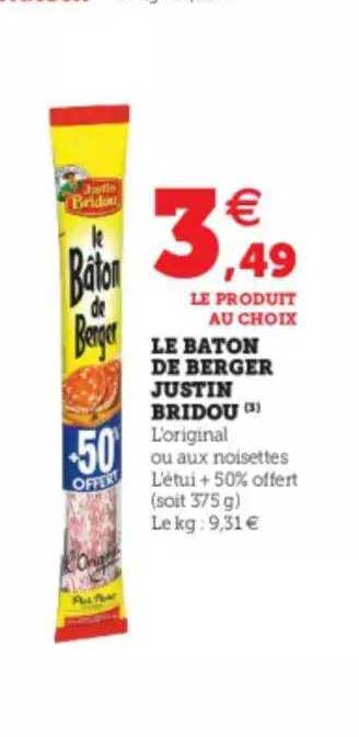 le bâton de berger justin bridou