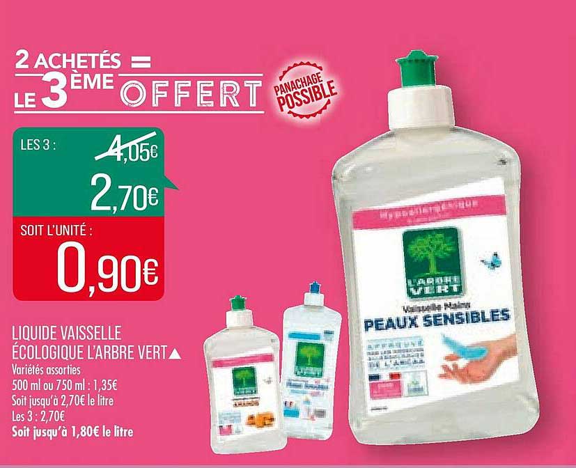 liquide vaisselle écologique l'arbre vert