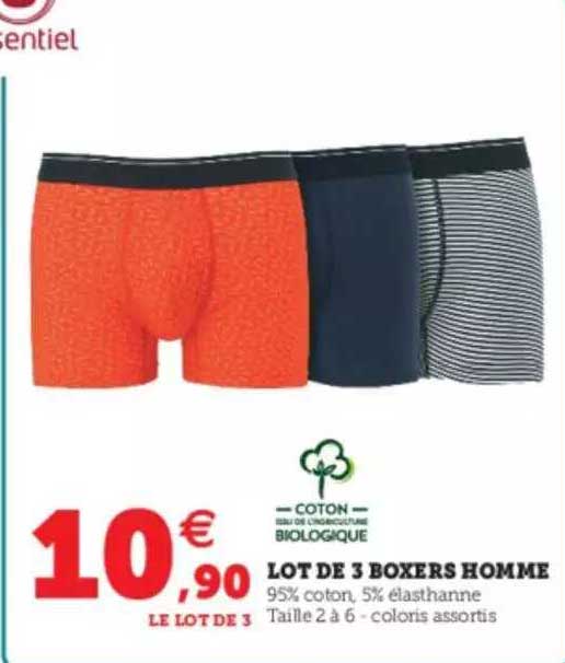 Lot De 3 Boxers Homme