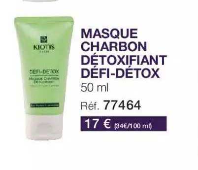 masque charbon détoxifiant défi-détox