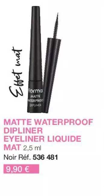 matte waterproof dipliner eyeliner liquide mat