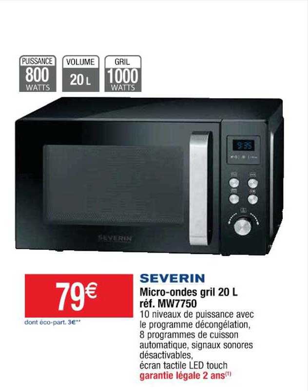 micro-ondes gril 20l severin