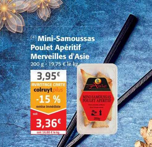 mini-samoussas poulet apéritif merveilles d'asie