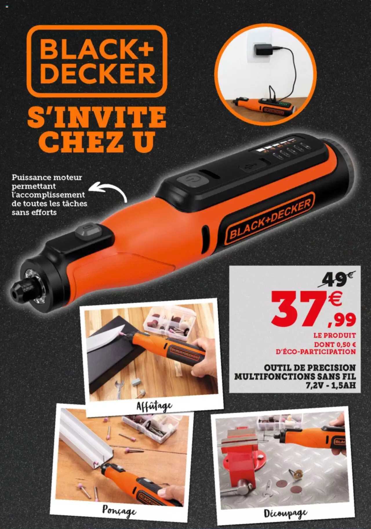 outil de précision multifonctions sans fil 7,2v - 1,5ah