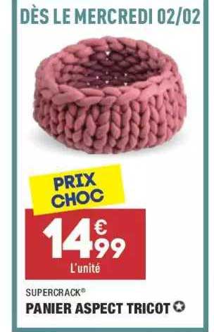 panier aspect tricot supercrack