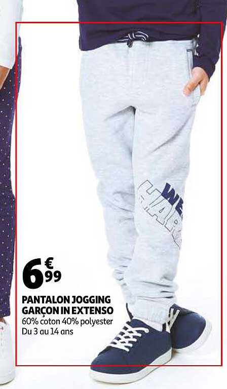 pantalon jogging garçon in extenso