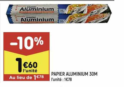 papier aluminium 30m