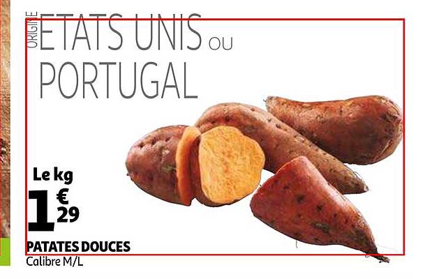patates douces