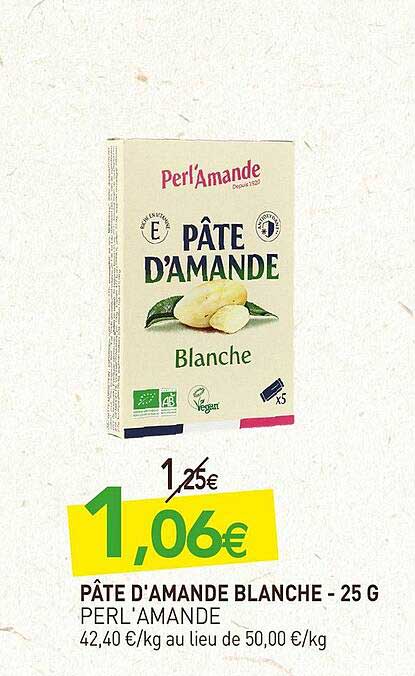 Pâte D'amande Blanche - 25g Perl'amande