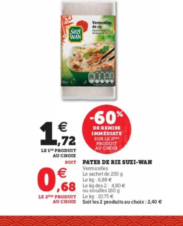 pâtes de riz suzi-wan