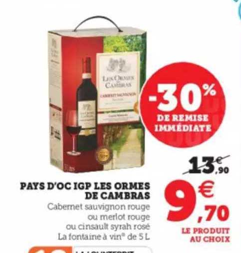 pays d'oc igp les ormes de cambras