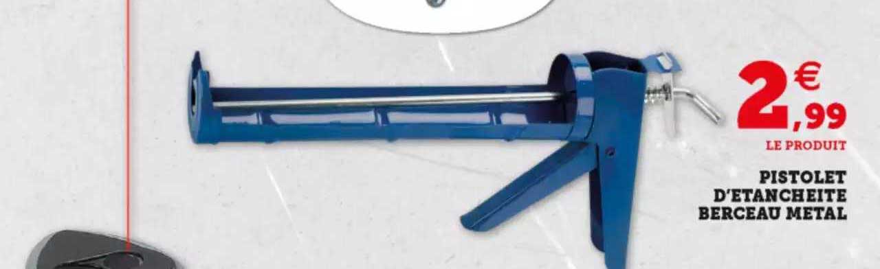 pistolet d'étanchéité berceau métal