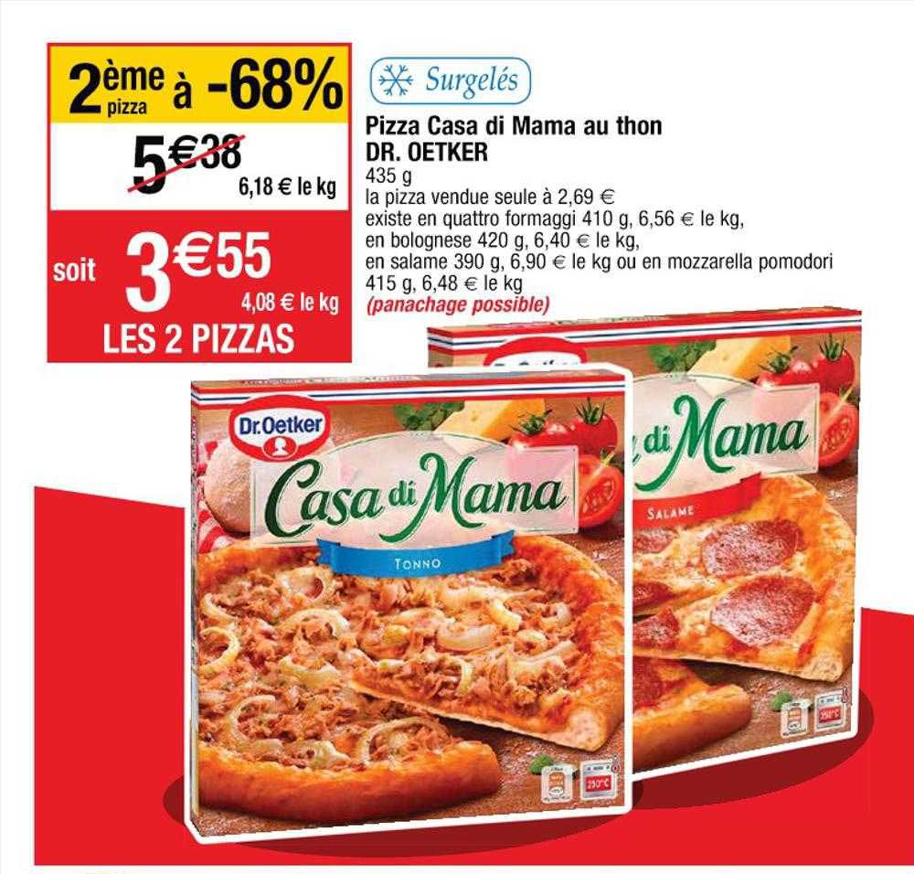 pizza casa di mama au thon dr. oetker