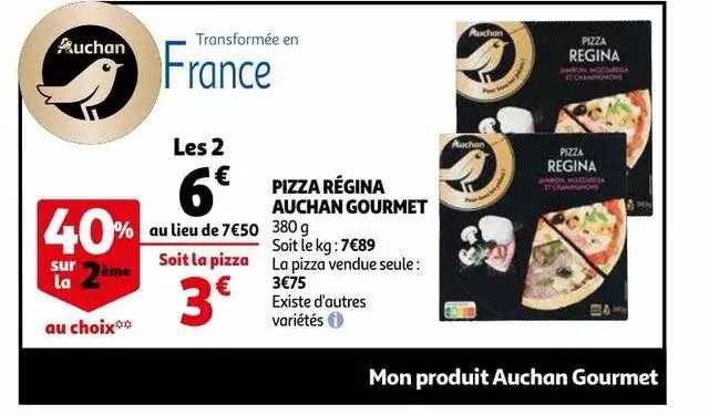 Pizza Régina Auchan Gourmet