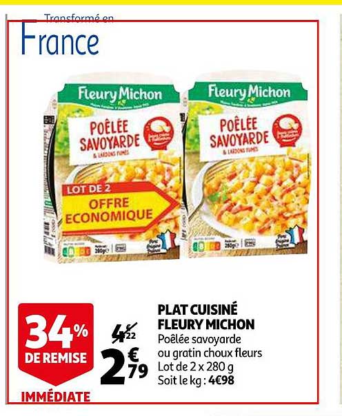 Plat Cuisiné Fleury Michon