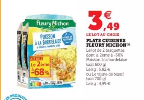 plats cuisinés fleury michon