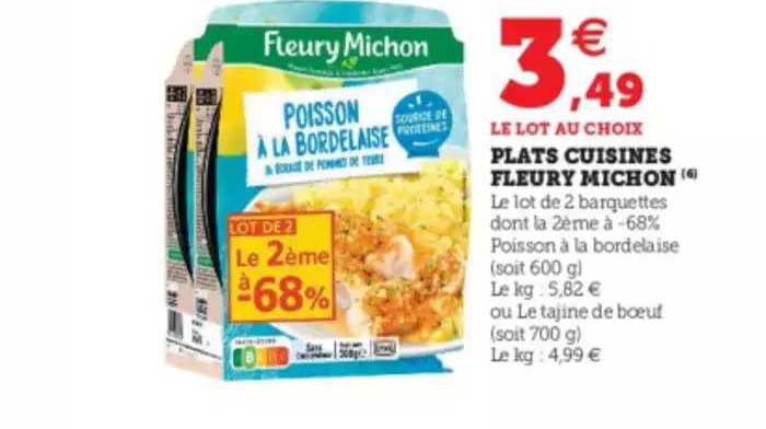 Plats Cuisinés Fleury Michon
